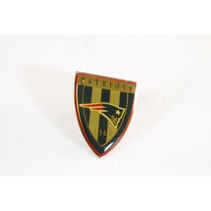 Vintage New England Patriots Shield Enamel Pin 1993 NFLP Flying Elvis Logo
